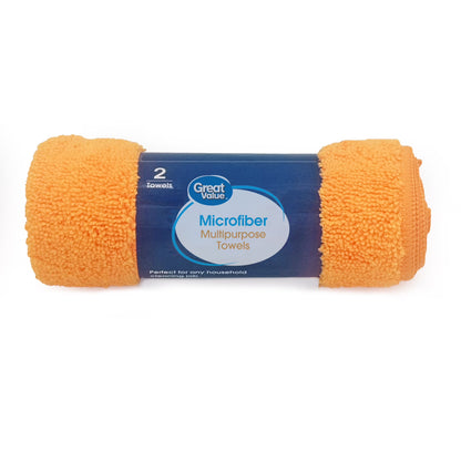 (4 Pack) Great Value Multipurpose Microfiber Household Cleaning Cloths – 2 Count per Pack, Multicolor