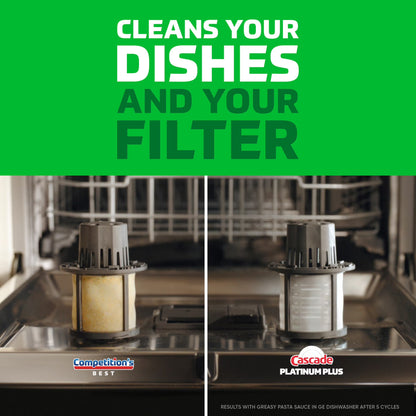 Cascade Platinum Plus Dishwasher Pods – Fresh Scent, 57 Count