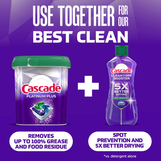 Cascade Platinum Plus Dishwasher Pods – Fresh Scent, 57 Count