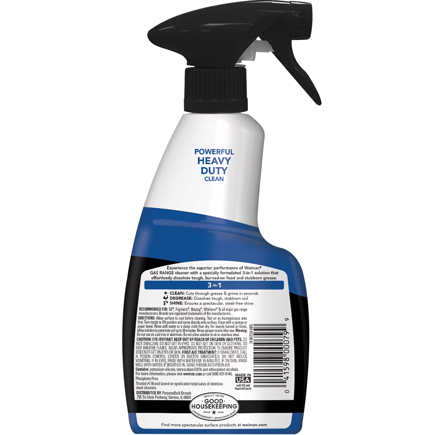 Weiman Gas Range Cleaner & Degreaser – 12 oz